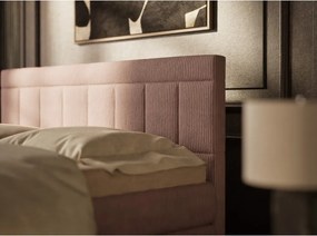 Pat boxspring mov cu spațiu de depozitare 180x200 cm Caya – Maison de Rêve