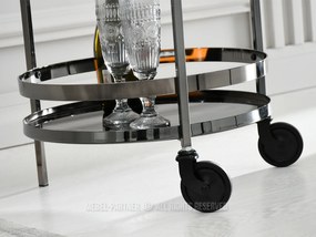 Măsuță de cafea Alfonzo (marmură neagră + negru). 1111551