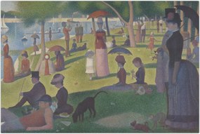 Tablou - Georges Seurat, A Sunday on La Grande Jatte, reproducere (90x60 cm)