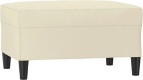 vidaXL Taburet, crem, 70x55x41 cm, piele ecologică