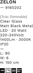 Lustra LED suspendata stil modern ZELON