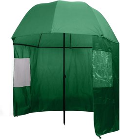 vidaXL Umbrelă pentru pescuit, 300 x 240 cm, verde