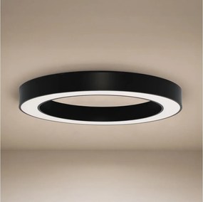 Plafonieră LED 80W/230V, 3000/4000/6500K, Ø 80 cm, negru