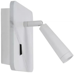 Spot LED de perete Lucide 77282/03/31 OREGON LED/4W/230V USB alb