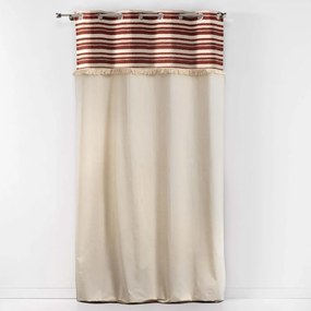 Draperie cărămizie-în culoare naturală din bumbac 140x240 cm Atlas – douceur d'intérieur