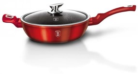 Tigaie cu capac adanca 28 cm Burgundy Metallic Line Berlinger Haus BH 1260N