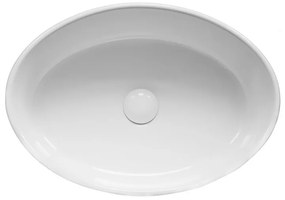 Lavoar pe blat Fluminia, Hera, oval, 50 x 35.5 cm, alb