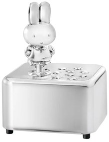Cutie muzicală argintiu-lucios din metal 6x5x8 cm Miffy – Zilverstad