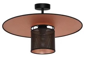 Lustră aplicată TOKYO Duolla SHINY 1xE27/15W/230V d. 50 cm negru/cupru