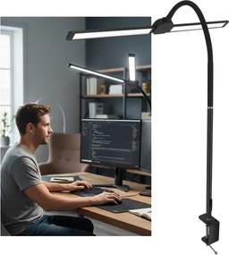 Brilagi - Lampă de birou LED reglabilă USB VARIO LED/14W/5V 3000-6000K neagră