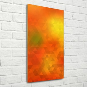 Tablou sticlă triunghiuri abstractizare