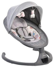 Balansoar Pentru Bebelusi cu conectare la priza si telecomanda NOVOKIDS ™ iSwing , Cu plasa insecte, Multifunctional, Pliabil, 5 viteze de leganare,