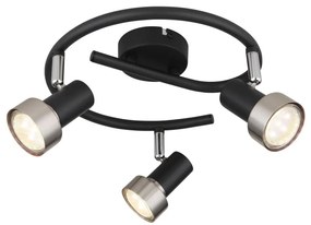 Spot Globo 57917-3N MASON 3xGU10/25W/230V negru/auriu
