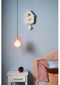 Lustră pe cablu Lucide 74417/01/66 MACARONS 1xE27/40W/230V d. 24,5 cm roz