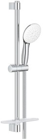 Grohe Tempesta Cube 110 Set dus cu bara 60 cm cu furtun metalic si savoniera, 2 jeturi