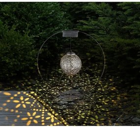 Corp de iluminat solar LED/0,06W/1,2V argintiu IP44 Globo 36618