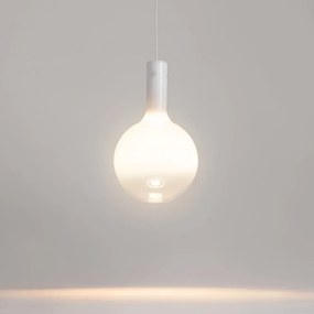 Lustra/Pendul LED design decorativ Nebula 20cm alb