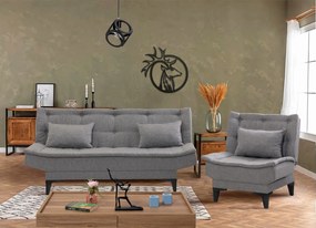 Set canapea fotoliu Syrma S (gri). 1087977