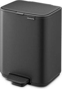 Coș de gunoi gri închis cu pedală din oțel 4 l Bo – Brabantia