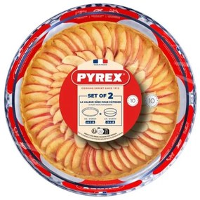 Set de 2 forme de tartă PYREX, Ø 26/28 cm