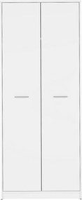 Dulap NEPO PLUS, alb, PAL laminat, cu 2 usi, 80x55x197 cm