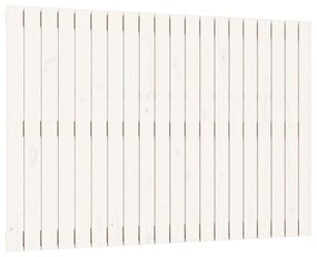 824889 vidaXL Tăblie de pat pentru perete, alb, 127,5x3x90 cm, lemn masiv pin