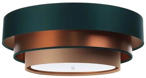 Lustr TRINITI 2xE27/60W/230V verde/cupru/maro