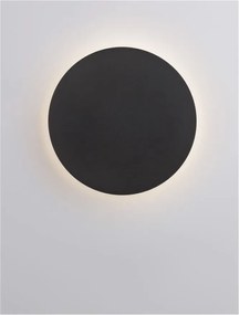 Aplica LED de perete design ambiental CYRCLE 22cm negru