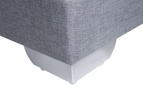 Pat matrimonial 180 cm PREMIER (cu saltele) (gri deschis). 1007441