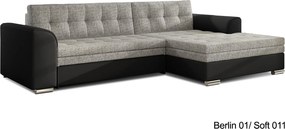 Colțar lemn masiv Extensibil Cali 270x165cm Personalizabil - Soft 017