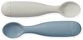 Linguri pentru copii, albastre/gri din silicon 2 buc. Midnight Mix – Cam Cam Copenhagen