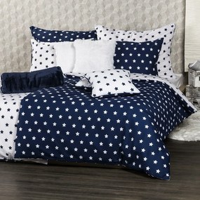 Lenjerie pat 1 pers. 4Home Stars Navy blue, 160 x 200 cm, 70 x 80 cm