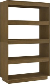 vidaXL Bibliotecă/Separator cameră, maro miere, 80x35x135 cm lemn pin