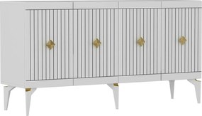Comoda MIDAS, alb, PAL melaminat, 150x40x79 cm