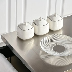 HOMCOM carrello cucina Nero 83.5 × 45.7 × 90.5cm