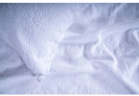 Set cuvertură și față de pernă alb din jacquard 240x260 cm Jacquard – Mila Home Luxury