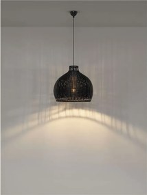 Lustra, Pendul din ratan sintetic pentru exterior Pals negru