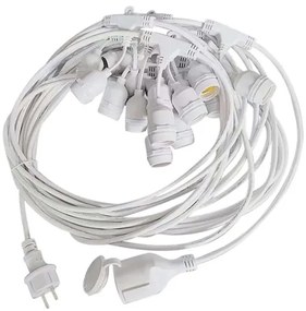 Ghirlandă luminoasă de exterior STRING, 15 x soclu E27, 40 W pe bec (max.), 230 V, 15 m, IP65