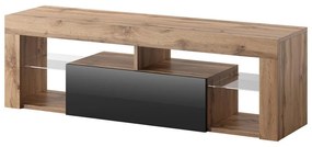 Dulap TV Bionca  (stejar lancelot + negru). 1098606