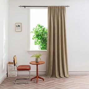 Draperie opaca DUNES VELVET 140x250 cm, bej-maro Agatat: Rejansa