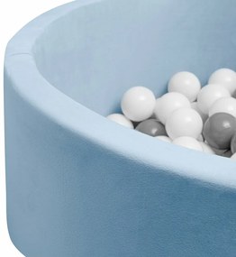 Bazin uscat pentru copii cu bile New Baby,albastru