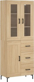 vidaXL Dulap înalt, stejar sonoma, 69,5x34x180 cm, lemn compozit