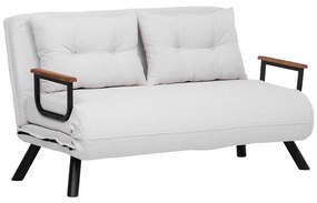 Canapea extensibilă 2 locuri QIRA, albă