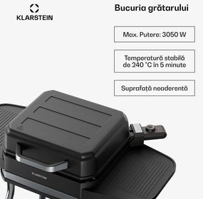 Grătar electric Gatsby | Utilizare în interior și în exterior | 3050 W | Concept EasyGrill | Până la 240 °C