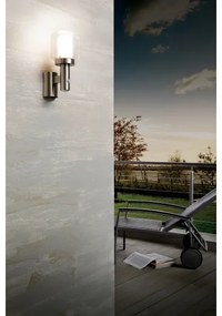 Eglo 95017 - Corp de iluminat perete exterior cu senzor POLIENTO 1xE27/40W