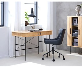 Birou cu aspect de lemn de stejar 60x120 cm Nola – Unique Furniture