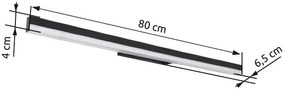 Aplica LED de perete moderna SALLO negru