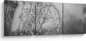 Tablou - Pajiște după ploaie (cu ceas) (90x30 cm)