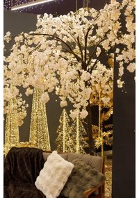 Pom LED artificial decorativ de Crăciun de exterior CHERRY TREE 288xLED/230V 2,5 m cireș