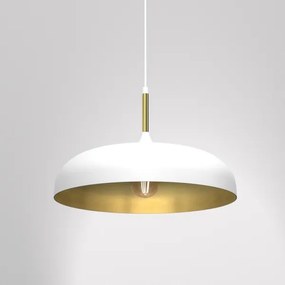 Lustră pe cablu LINCOLN 1xE27/60W/230V d. 45 cm albă